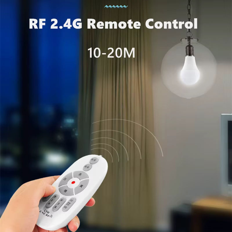Khelse Smart LED-Birne E27 mit Fernbedienung, dimmbar, CCT Warmweiß und Kaltweiß, mit Timer-Funktion - Bild 2
