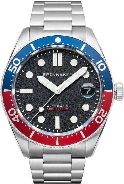 Spinnaker Automatik Herrenuhr, Edelstahl, 40 mm, Schwarz, 15 ATM - Bild 1