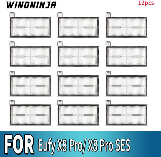 WINDNINJA Waschbarer HEPA-Filter in Weiß für Eufy X8 Pro und X8 Pro SES Roboterstaubsauger Ersatzfilter Zubehör - Bild 1