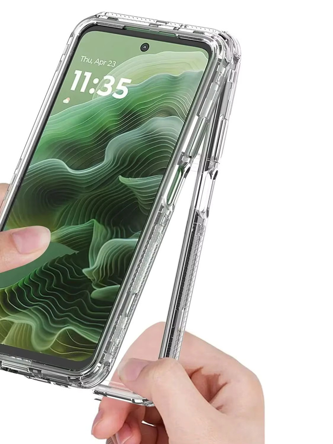 Transparente Shock-Proof Handyhülle für Motorola G85 G84 G82 G54 G53 G52 G35 G34 G24 G23 mit Stoßschutz - Bild 5