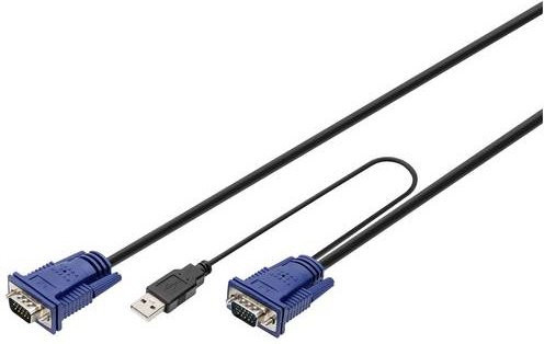 Digitus KVM Adapter USB-A Schwarz 3,00 m - Bild 1