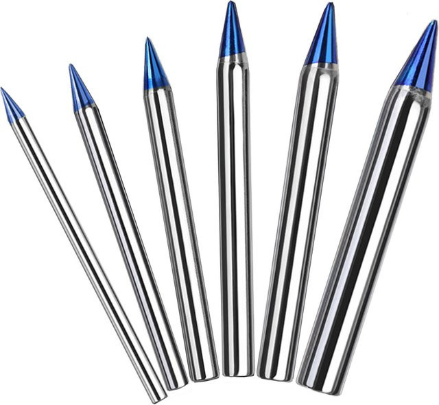 DAZZLEEX Lötkolben mit externer Wärme für bleifreies Löten in Blau und Silber mit Kupferspitze - Bild 1