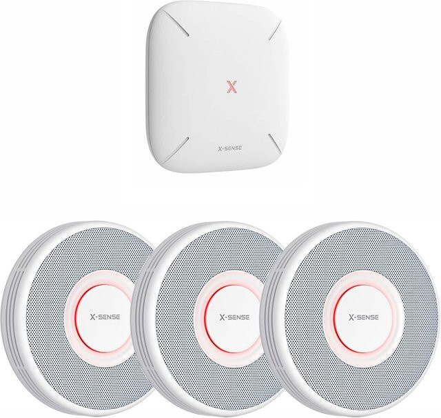X-Sense XS0B-MR31 Rauchmelder-Set mit 3x 1 RF-Rauchmeldern und Basisstation - Bild 1