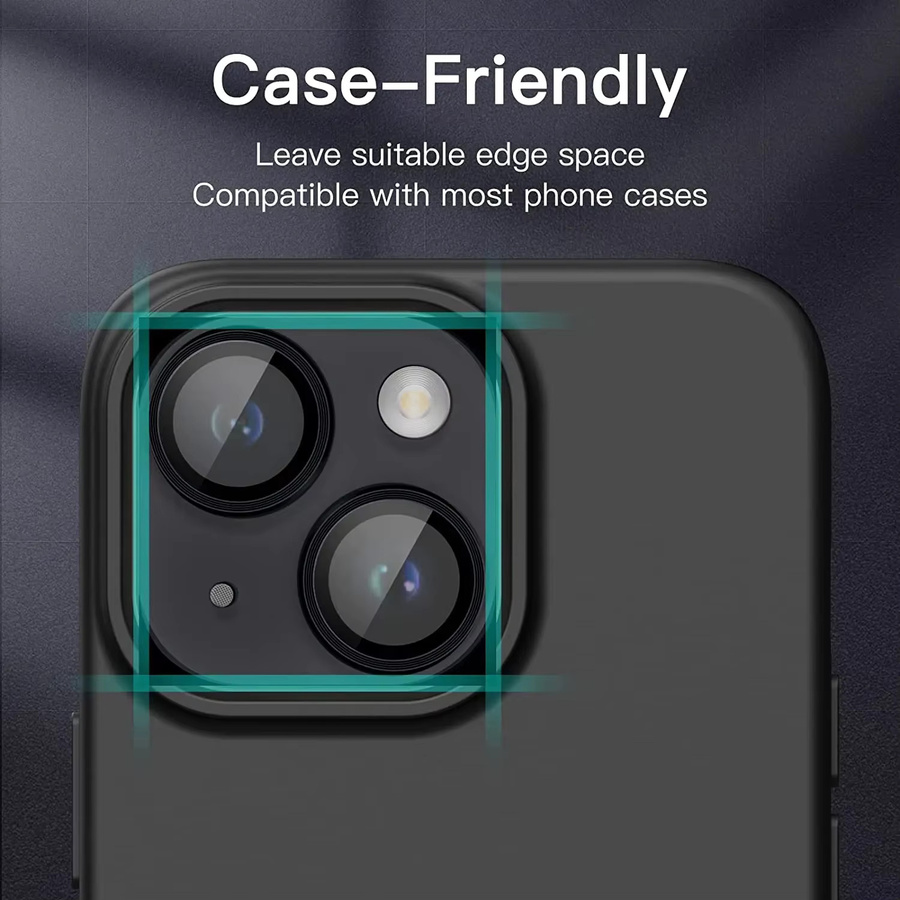 3D Kamera Objektiv Schutz Glas für iPhone 14 Pro Max 13 Pro 12 Pro und weitere Modelle, Schwarz, 2-3 Stück - Bild 3