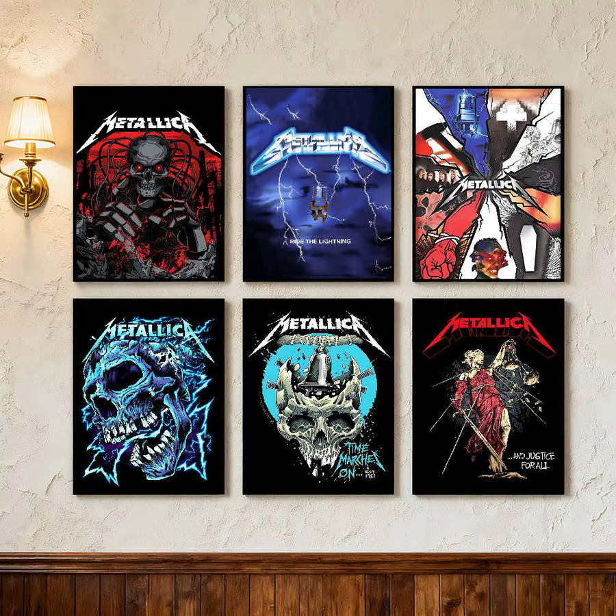 Metallica Poster Kunstdruck im Anime-Stil als Wanddekoration in Multicolour - Bild 3