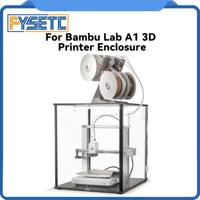 FYSETC FNATR Gehäuse für Bambu Lab A1 3D-Drucker aus transparentem Acryl mit Filtersystem - Bild 1