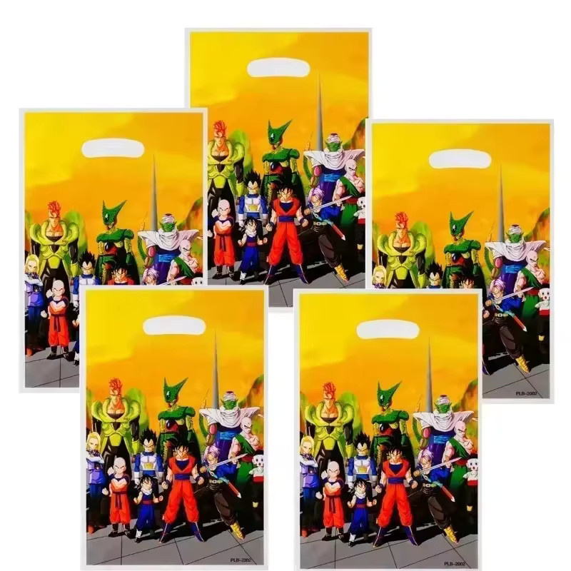 Bandai Dragon Ball Goku Party-Geschenktüten mit Griffen, bunte Papiertüten für Geburtstagsdekoration und Goodie-Bags - Bild 4