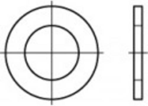 TOOLCRAFT Unterlegscheiben aus Stahl, galvanisch verzinkt, Silber, 500 Stück, Durchmesser: 4,5 mm, Stärke: 2,2 mm - Bild 1