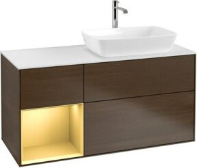 V&B Waschtischunterschrank Finion Wandbeleuchtung in Weiß lackiert Breite: 120 cm, Tiefe: 50,1 cm, Höhe: 50,1 cm - Bild 1