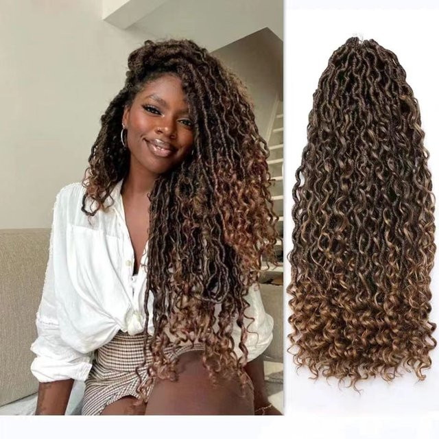 Sheila Beauty Faux Locs Haarverlängerung, Schwarz, Lockig, Damen - Bild 1