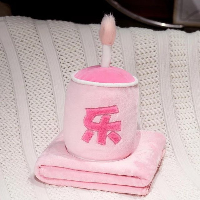 Süßer Mu Cheng Plüschtier Pink, Weiches Kuscheltier aus Baumwolle und Polyester für Wohnzimmer und Dekoration, Breite: 100 cm - Bild 1