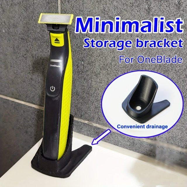Philips OneBlade Rasierer Display-Ständer und Aufbewahrungsregal in Schwarz aus Kunststoff - Bild 1