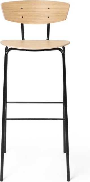 Ferm Living Herman Barstuhl aus Metall und Holz in Braun - Bild 1