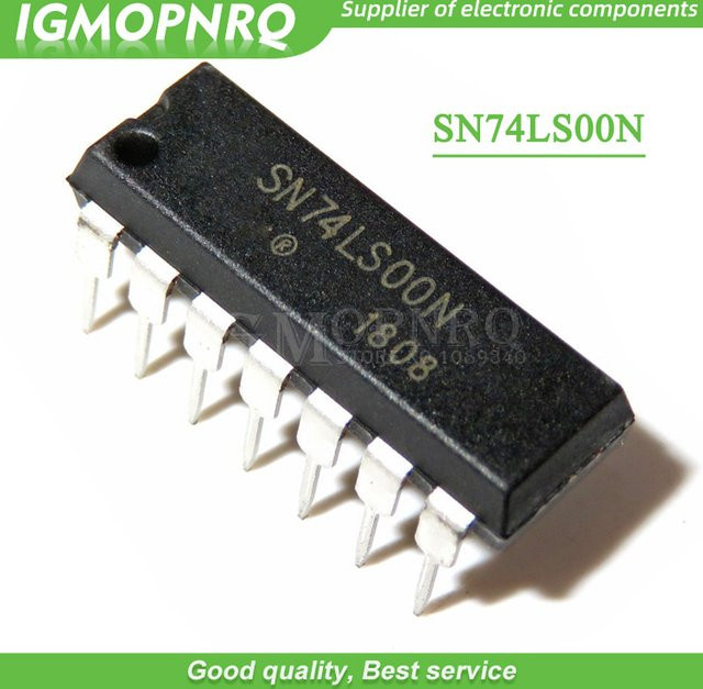 100 Stück HD74LS00P DIP14 Logik-Baustein SN74LS00N in Schwarz - Bild 1