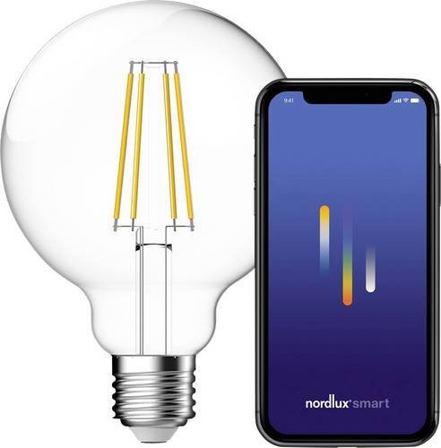 Nordlux LED Glühlampe E27 Globeform transparent dimmbar app-gesteuert - Bild 1