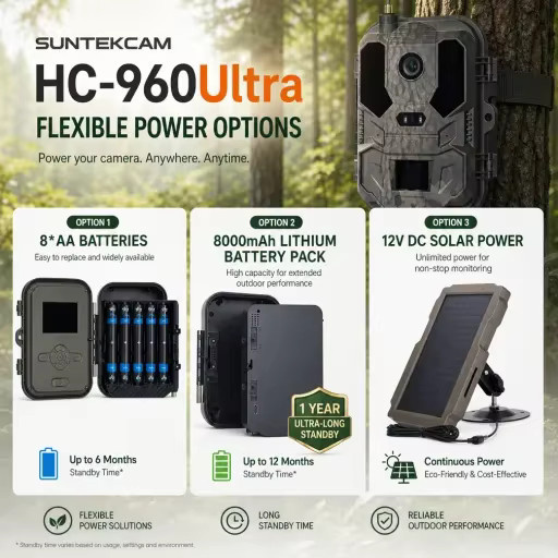 Suntekcam 4G LTE Jagdkamera HC-960Ultra-LI mit 4K Live-Video-Stream, App-Steuerung und 8000mAh Akku - Bild 5