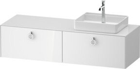Duravit Waschtischunterschrank White Tulip in Weiß, Breite: 160 cm, Tiefe: 55 cm, Höhe: 40,8 cm - Bild 1