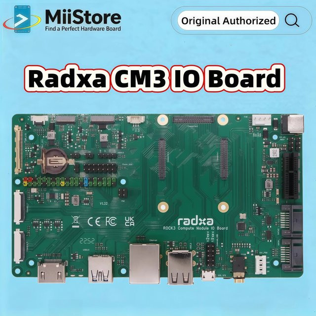 Radxa CM3 IO Board Verifizierungsplatine und Erweiterungsplatine in Grün - Bild 1