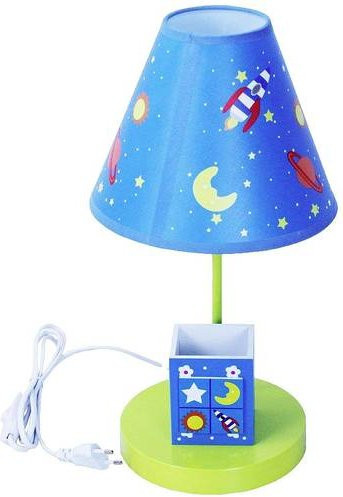 Insatech Tischlampe Universum LED E27 mit Stoffschirm in Multicolour - Bild 1
