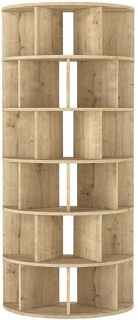 Vente-unique Bücherregal Lareya Modern in Beige und Braun, B: 80 cm, H: 180 cm, T: 40 cm - Bild 1