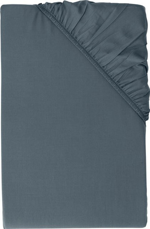 LIVARNO Luxus Satin Spannbettlaken aus Baumwolle und Viskose, Farbe: Navy Blau, B/T/H: 140-160 x 200 x 27 cm