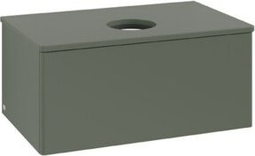 V&B Waschtischunterschrank Antao ohne Frontstruktur in Grau, B/T/H: 80 x 36 x 50 cm - Bild 1