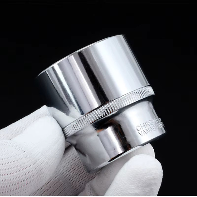 WEELEE Steckschlüssel-Set aus Chrom-Vanadium-Stahl mit 1/2-Zoll-Antrieb in Silber für Autoreparatur und DIY - Bild 2