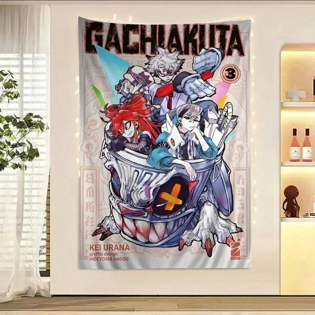 Gachiakuta Anime Wandteppich Manga Wandbehang von JMG Household Supplies, Mehrfarbig, Breite: 120 cm, Höhe: 180 cm - Bild 1
