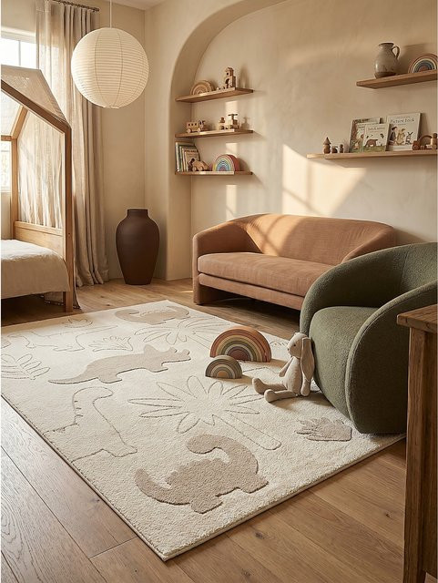 Kinderteppich CANAZEI Kadima Design in Creme, pflegeleicht, B/T: 140 x 200 cm - Bild 1