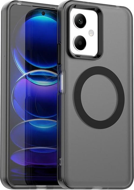 Xiaomi Poco X5 X6 X7 Pro 5G Hülle, magnetisch und stoßfest, matt in Schwarz - Bild 1