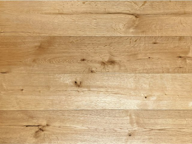 Timefloor Parkett Eiche Landhausdiele Harmonisch Gebürstet und Geölt in Braun - Bild 1