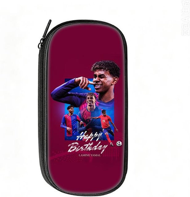Fancy Style Studio Fußballstar Federmäppchen mit Yamal Muster in Multicolour - Bild 1