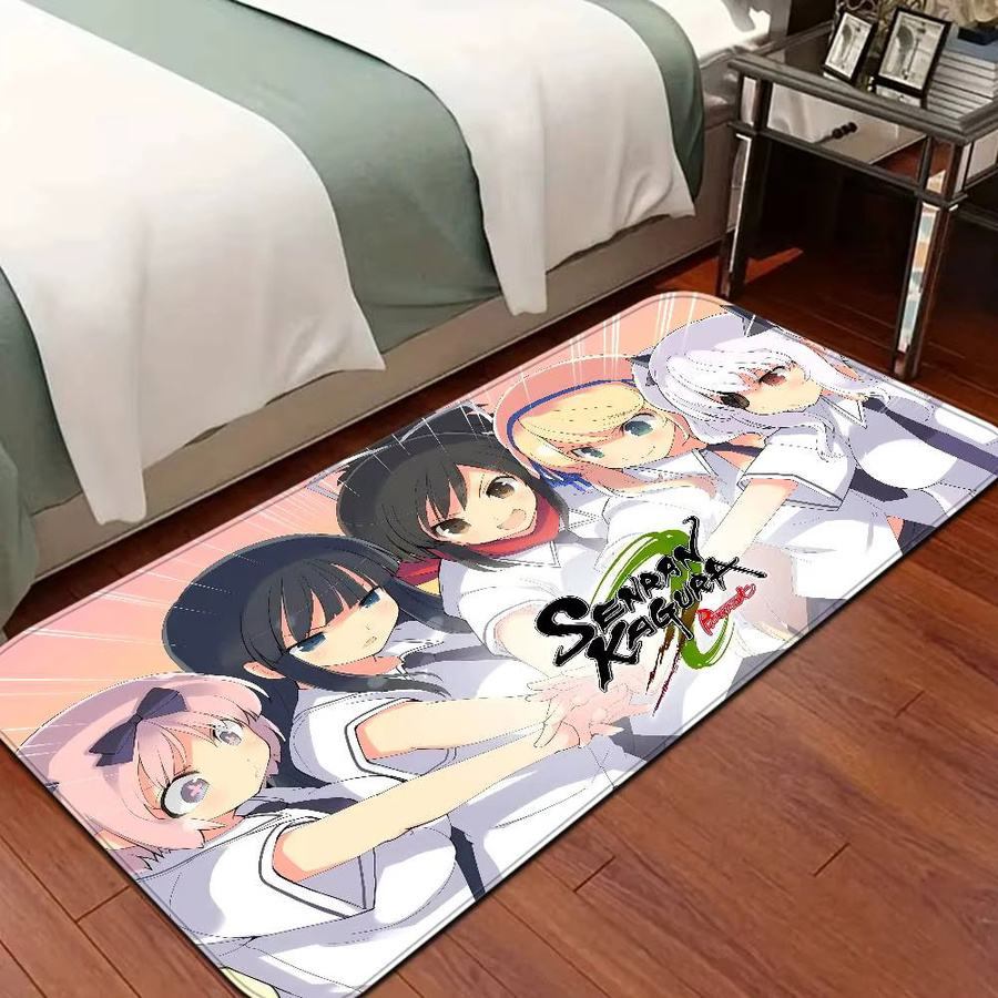 Senran Kagura P-PeachS B-BallS Bodenteppich im nordischen Stil für dein Zuhause, vielseitige Matte für Badezimmer, Schlafzimmer oder Hotel-Dekor - Bild 3