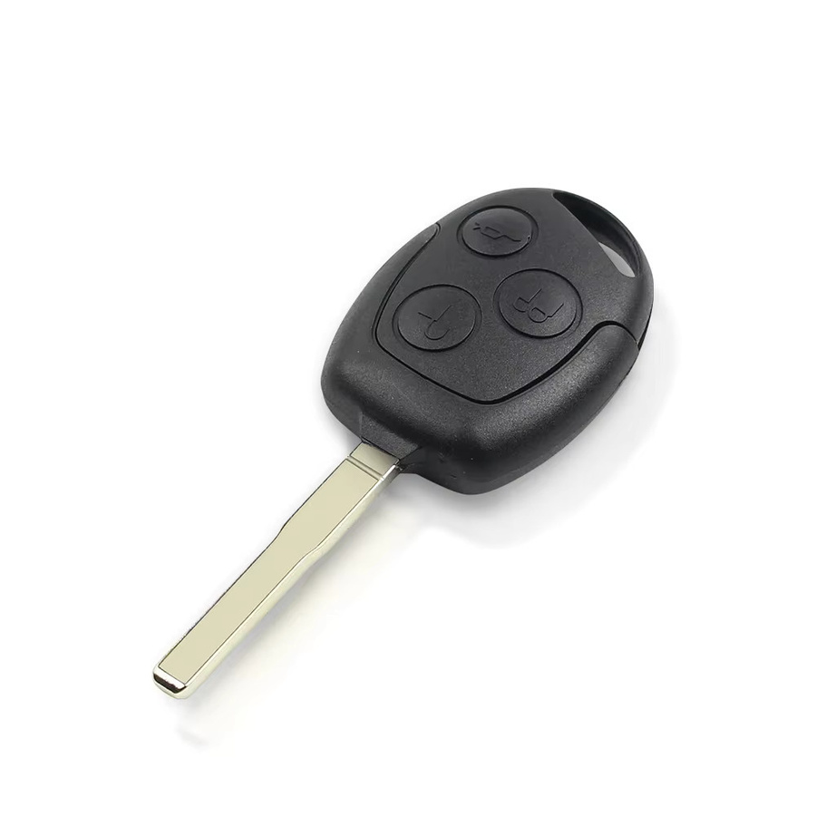 KEYYOU 3-Tasten-Fernbedienungs-Autoschlüsselgehäuse für Ford Focus Fiesta Fusion C-Max Mondeo Galaxy C-Max S-Max Transit in Schwarz FO21 / HU101 - Bild 2