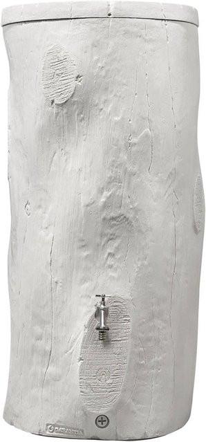 Regentonne Garantia Woodstock Baumstamm in Greywood mit 250 l Fassungsvermögen - Bild 1