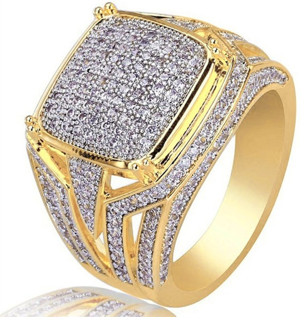 Huitan Ring, Bicolor, Zirkonia, Unisex - Bild 1