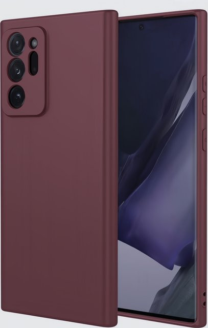 Stoßfeste Silikon Handyhülle für Samsung Galaxy Note 20 Ultra, Note 20 und Note 10+ in Rot - Bild 1
