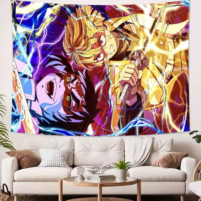 BaiTu Clothes Anime Demon Slayer Wandteppich, Mehrfarbig, Breite: 150 cm, Höhe: 230 cm - Bild 1