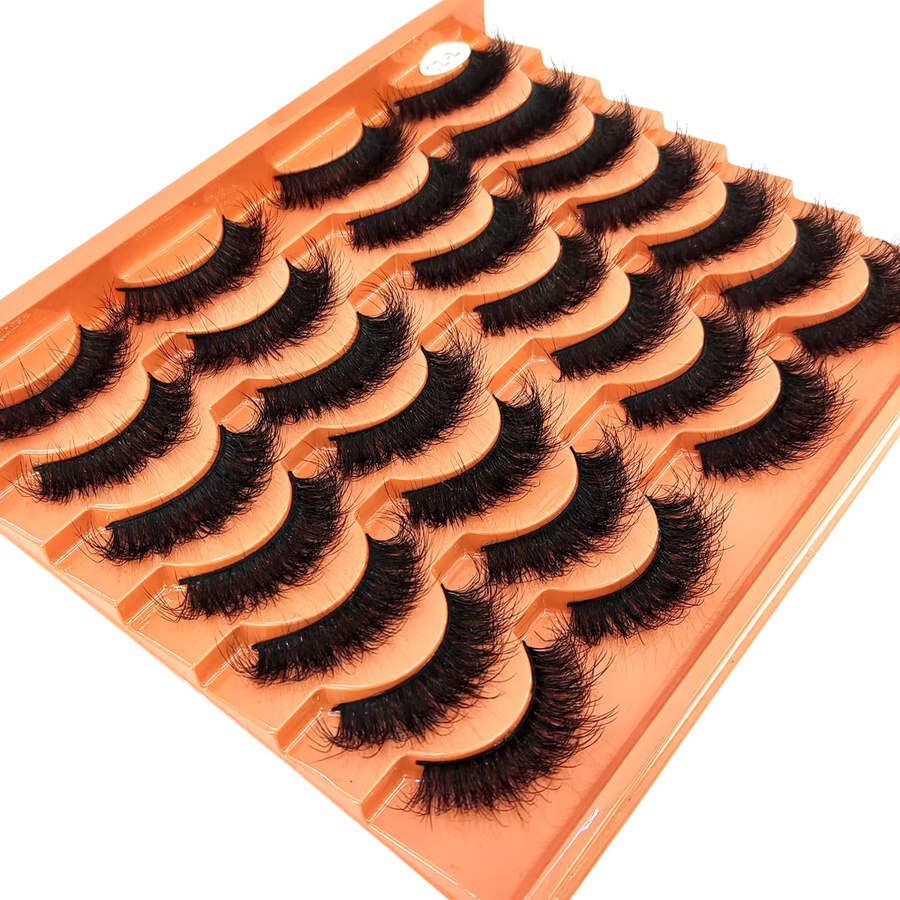 AMSDCN Künstliche Wimpern, Black, 14 Paar, Natürlich, Unisex - Bild 5