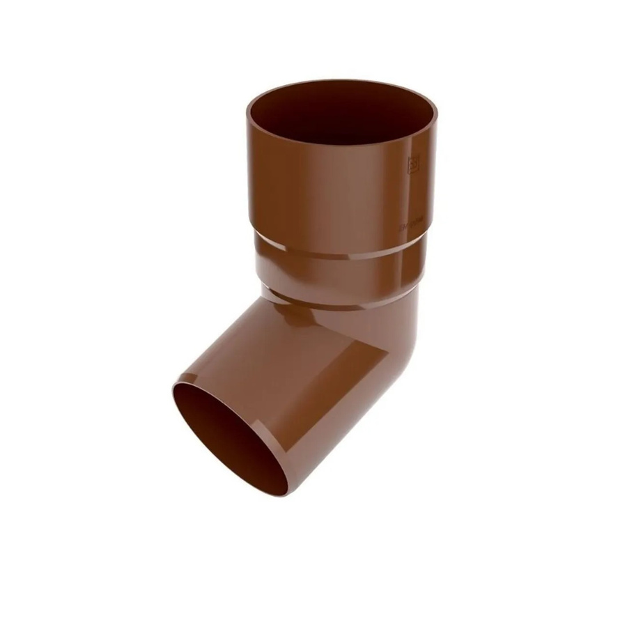 Bryza Dachrinnenbogen 67,5° System 63 in Braun aus PVC - Bild 2