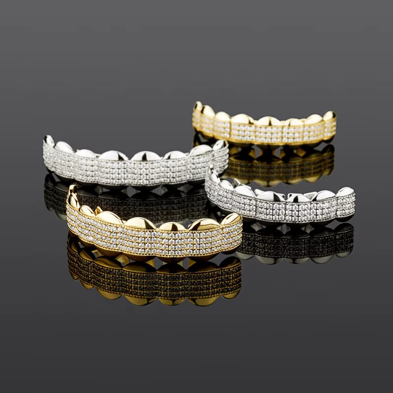 UOSU Zahnschmuck, Diamant, Zirkonia, Bicolor, Unisex - Bild 1