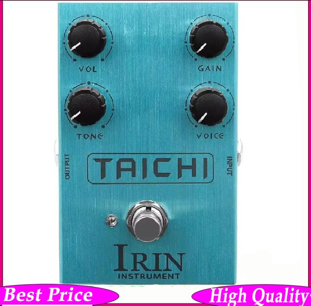 IRIN Taichi Low-Gain-Overdrive Gitarren-Effektpedal in Türkis mit Voice-Knopf zur EQ-Frequenzsteuerung - Bild 1