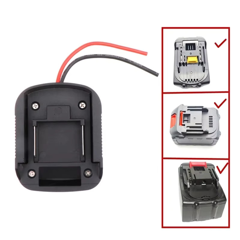 DIY Batterie Kabel Stecker Adapter für Makita 18V Li-Ion Akkus BL1830 BL1840 BL1850 in Schwarz - Bild 3