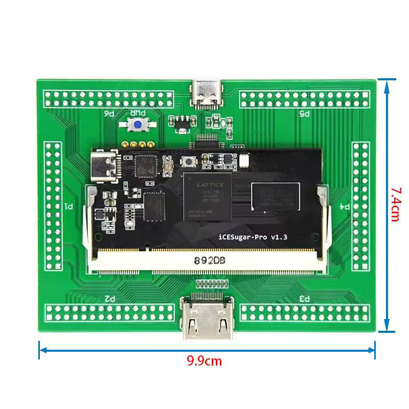 iCESugar-Pro FPGA Development-Board Lattice ECP5 LFE5U RISC-V Linux SODIMM Modul in Schwarz - Bild 2