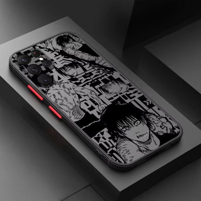 Stoßfeste Handyhülle Anime Jujutsu Kaisen Toji in Schwarz für iPhone 11 12 13 14 15 16 Pro Max XR X XS Mini 8 7 Plus SE - Bild 1
