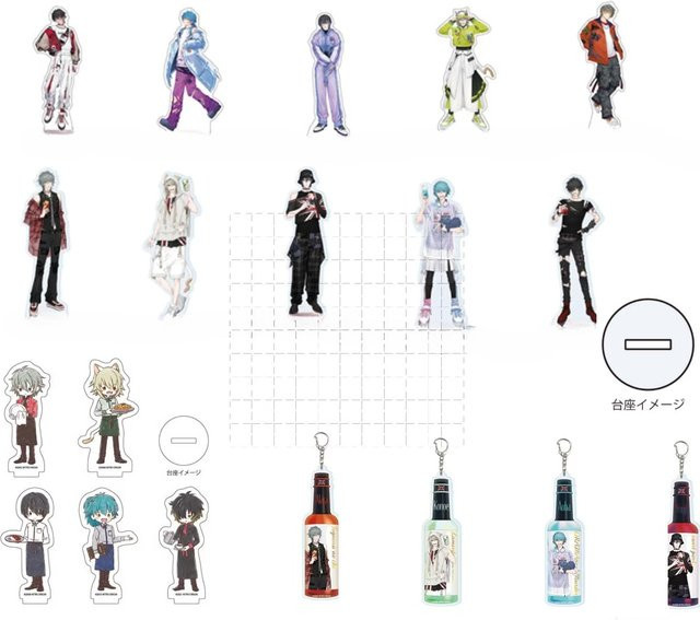 Tomoontoy Game Towa Aoba Akira Shiki Keisuke Konoe Youji Tetsuo Acryl-Standfigur Puppe, Einzelfigur - Bild 1
