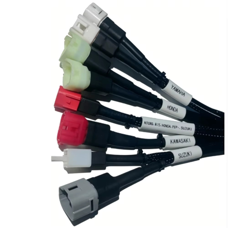 OBDOK 8-in-1 Motorrad OBD One-to-Many Testkabel Verlängerungskabel kompatibel mit Euro 4 Motorrädern für Yamaha, Suzuki, Kawasaki und Honda - Bild 2