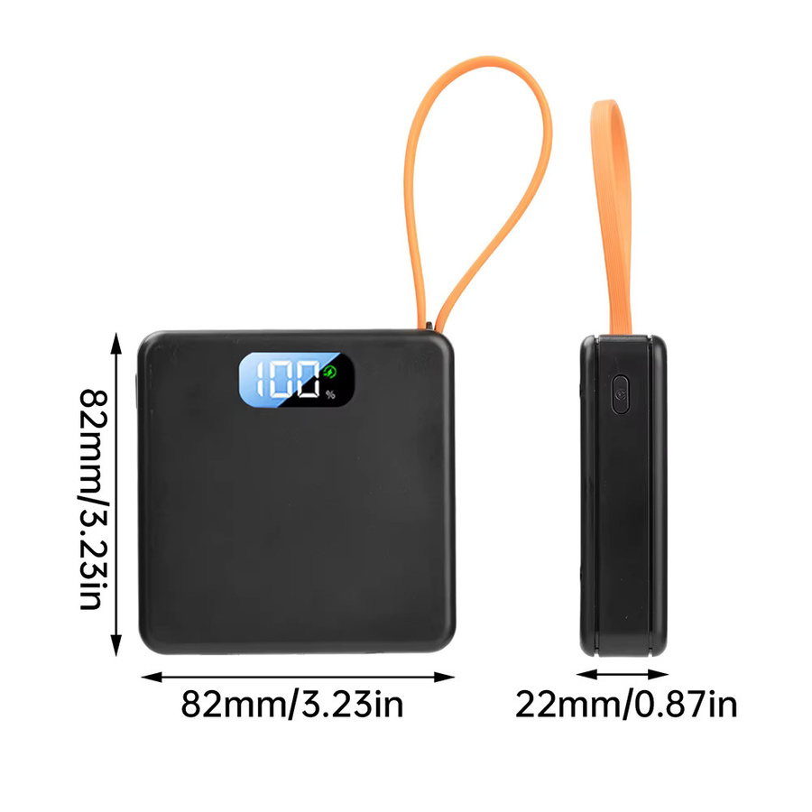 Gaqqee DIY Powerbank-Kit für 3x 18650 Zellen, abnehmbares Batteriegehäuse in Schwarz, 10W/22,5W lötfreies mobiles Ladegerät - Bild 4