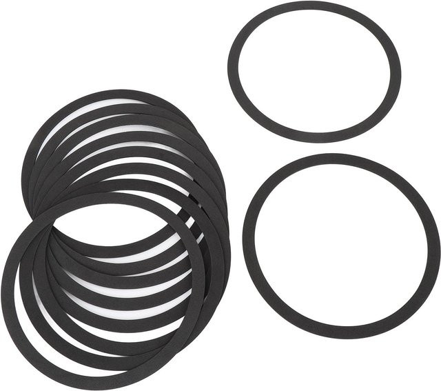 10 Stück DIYelecs EVA Lautsprecher Dichtungsringe in Schwarz, Außendurchmesser: 210 mm, Innendurchmesser: 184 mm, Breite: 10 mm, Dicke: 2 mm - Bild 1
