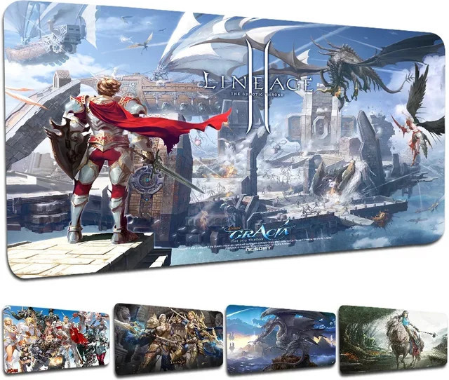 Lineage 2 XXL Gaming Mauspad aus Gummi in Multicolour für PC und Schreibtisch - Bild 1